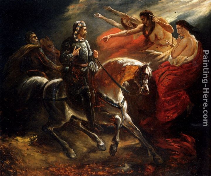 Ary Scheffer Macbeth Et Les Sorcieres